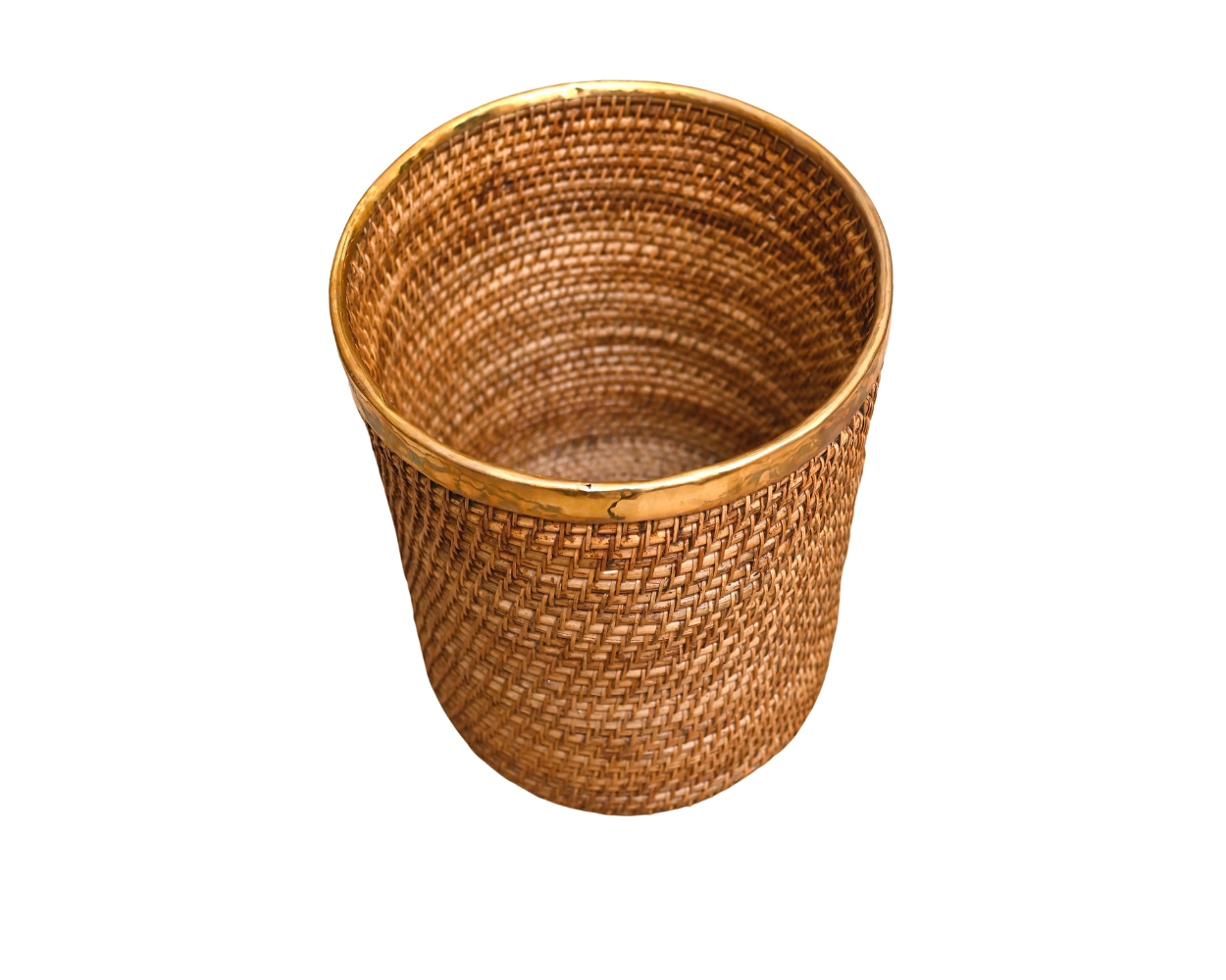 Round Cane Planter or Storage Box